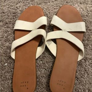 A New Day Women's White Sandals